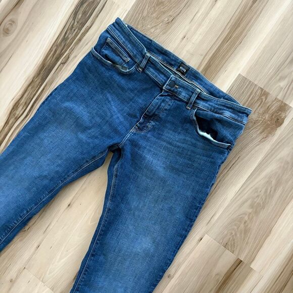 Hugo Boss Maine Regular Fit Stretch Blue Designer Jeans Men’s Size 36x30 - Picture 3 of 9